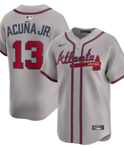 Ronald Acu?a Jr. Atlanta Braves Nike Road Limited Player Jersey - Gray