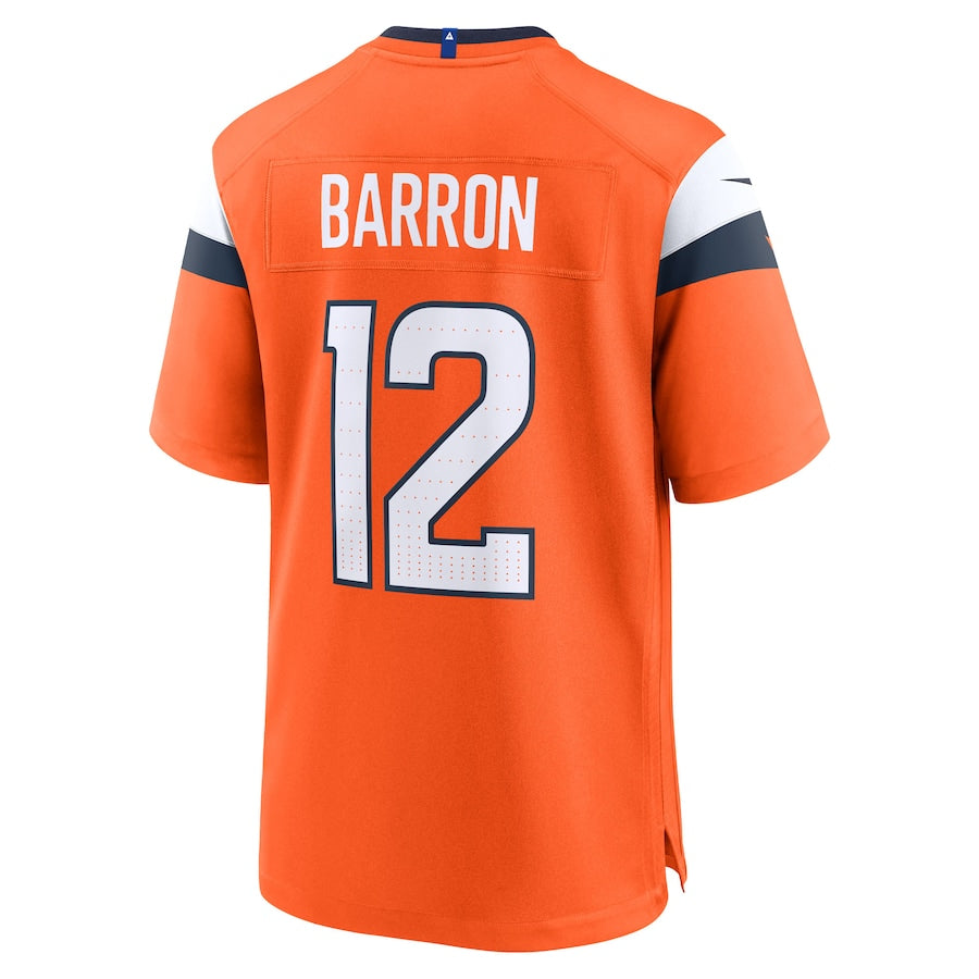 Jahdae Barron Denver Broncos Nike 2025 NFL Draft First Round Pick Game Jersey - Orange - Image 3
