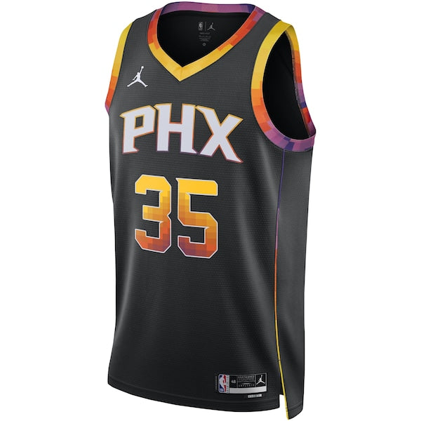 Kevin Durant Phoenix Suns Jordan Brand Unisex Swingman Jersey - Statement Edition - Black - Image 2