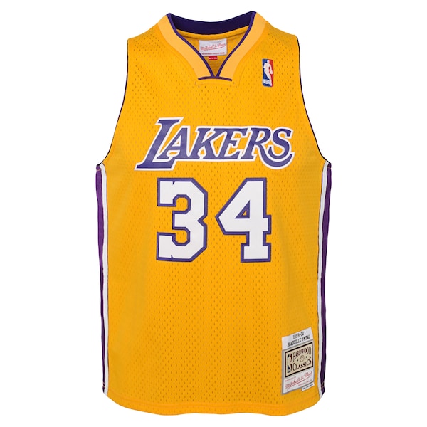 Shaquille O'Neal Los Angeles Lakers 1999/00 Hardwood Classics Swingman Jersey - Gold - Image 2