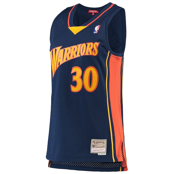 Stephen Curry Golden State Warriors Women's 2009-10 Hardwood Classics Swingman Jersey - Navy - Image 2