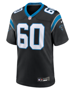 Alternative view of Nick Samac Carolina Panthers Nike Team Game Jersey -  Black