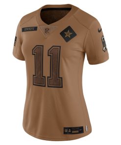 Alternative view of Micah Parsons Dallas Cowboys Nike Women's 2023 Salute To Service Limited Jersey - Brown