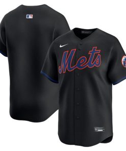 New York Mets Nike  Alternate Limited Jersey?¨C Black