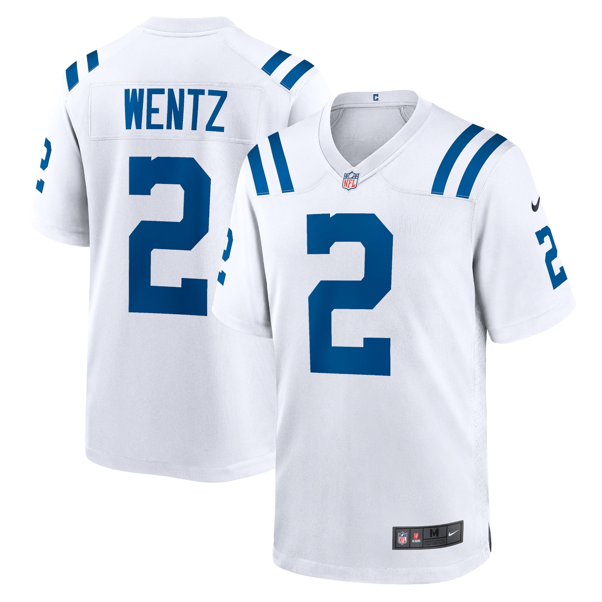 Men's Nike Carson Wentz Royal Indianapolis Colts Alternate Game Jersey/White - Image 6