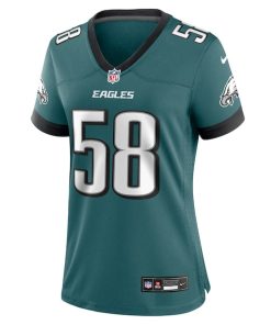 Alternative view of Jalyx Hunt Philadelphia Eagles Nike Women's Team Game Jersey - Midnight Green