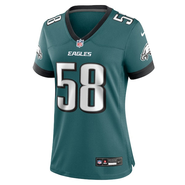 Jalyx Hunt Philadelphia Eagles Nike Women's Team Game Jersey - Midnight Green - Image 2