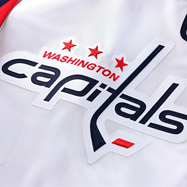 Alexander Ovechkin Washington Capitals Away Premium Jersey - White/Black/Red - Image 5