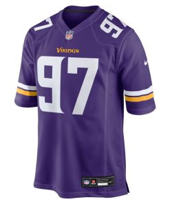 Alternative view of Javon Hargrave Minnesota Vikings Nike Team Game Jersey -  Purple