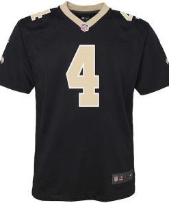 Alternative view of Derek Carr New Orleans Saints Nike Youth Game Jersey - Black