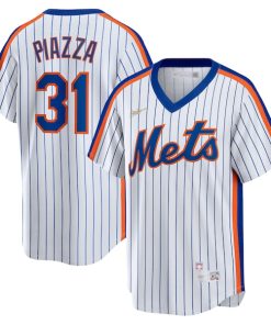Mike Piazza New York Mets Nike Home Cooperstown Collection Player Jersey - White