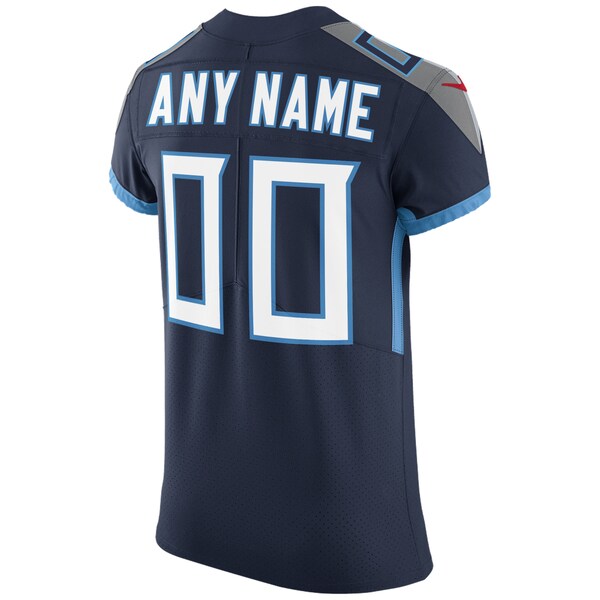 Tennessee Titans Nike Vapor Untouchable Custom Elite Jersey - Navy - Image 3