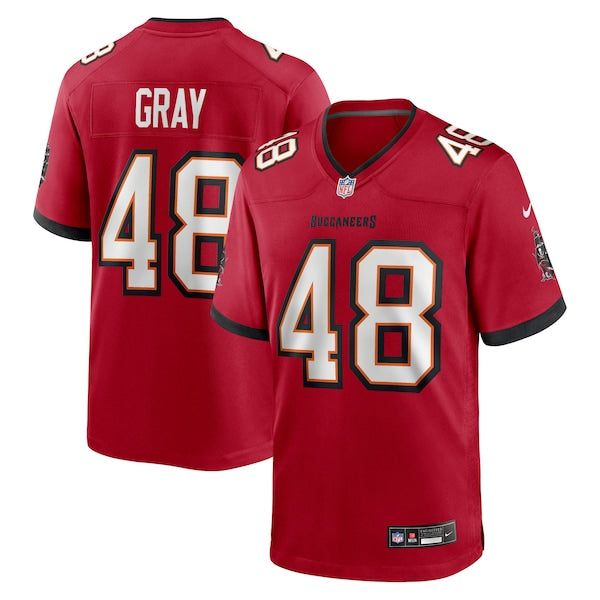 JT Gray Tampa Bay Buccaneers Nike Team Game Jersey - Red