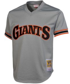 Alternative view of Will Clark San Francisco Giants 1989 Authentic Cooperstown Collection Batting Practice Jersey - Gray