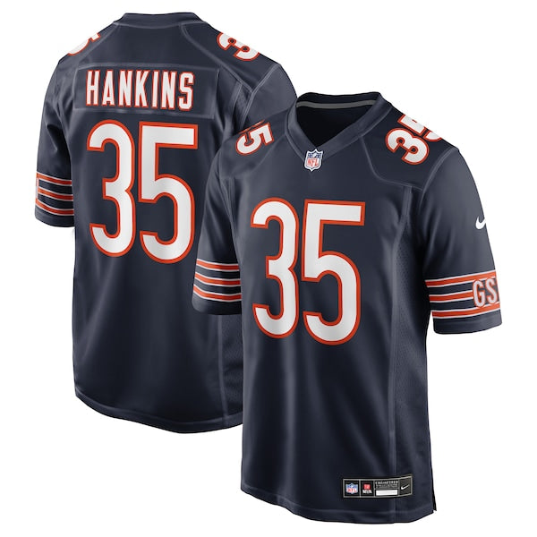 Deion Hankins Chicago Bears Nike Team Game Jersey - Navy