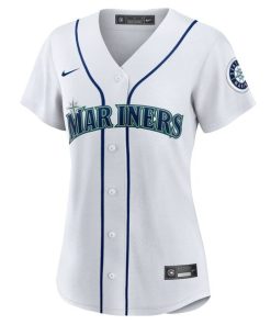 Alternative view of Seattle Mariners Nike Women's #1 Mom Home Replica Jersey - White