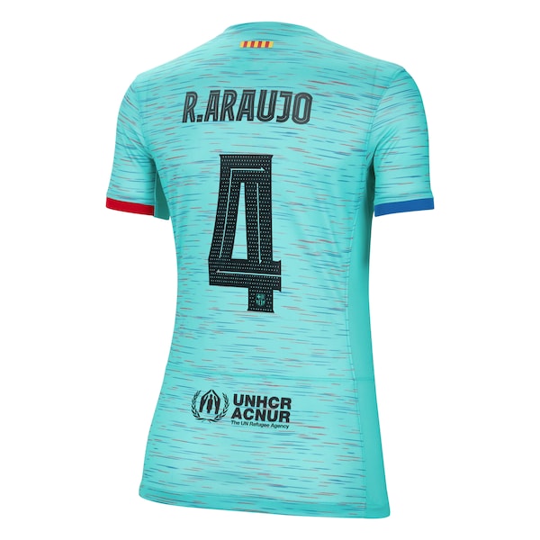 Ronald Araujo Barcelona Nike Women's 2023/24 Third Replica Jersey - Aqua - Image 3