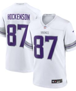 T.J. Hockenson Minnesota Vikings Nike Alternate Game Player Jersey - White