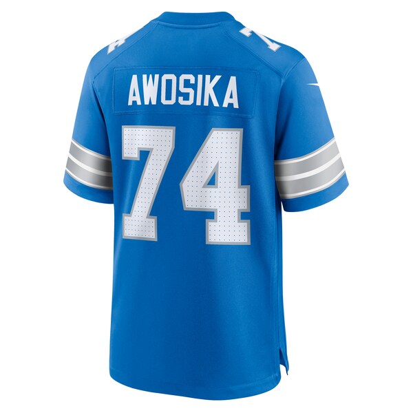 Kayode Awosika Detroit Lions Nike Team Game Jersey - Blue - Image 4