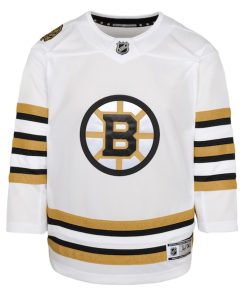 Alternative view of Boston Bruins Youth 100th Anniversary Premier Jersey - White