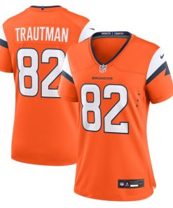 Alternative view of Adam Trautman Denver Broncos Nike Women's Team Game Jersey -  Orange