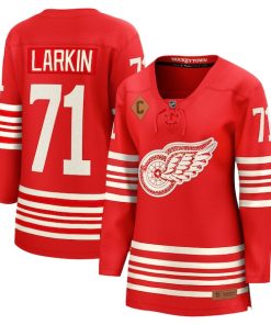 Dylan Larkin Detroit Red Wings  Women's Centennial Breakaway Player Jersey - Red