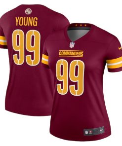 Chase Young Washington Commanders Nike Women's Legend Jersey - Burgundy/Black