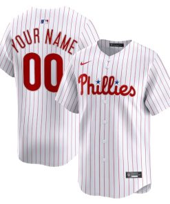 Philadelphia Phillies Nike Home Limited Custom Jersey - White