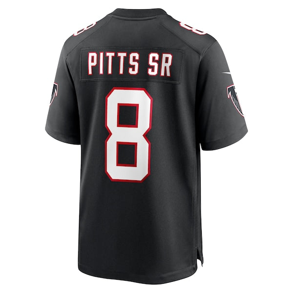 Kyle Pitts Sr. Atlanta Falcons Nike Alternate Game Jersey - Black - Image 3
