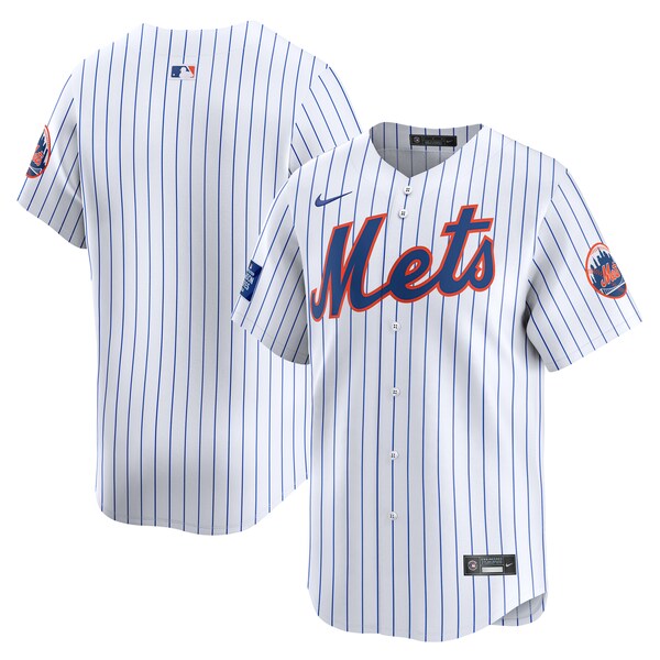New York Mets Nike 2024 MLB World Tour London Series Home Limited Jersey?ยจC White