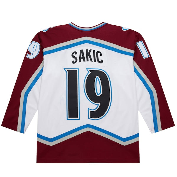 Joe Sakic Colorado Avalanche 2000-01 Power Play Jersey - White - Image 4
