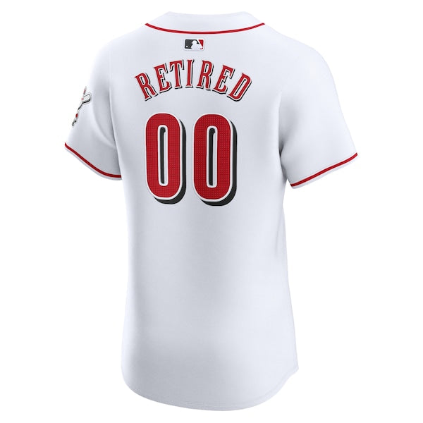 Cincinnati Reds Nike Home Elite Pick-A-Player Retired Roster Jersey - White - Image 3