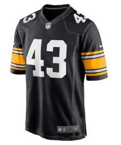 Alternative view of Troy Polamalu Pittsburgh Steelers Nike Retired Player Jersey - Black