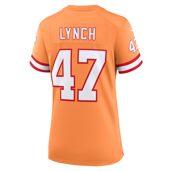 John Lynch Tampa Bay Buccaneers Nike Women's Throwback Game Jersey - Orange - Image 3