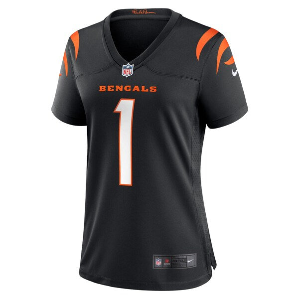 Number 1 Bride Cincinnati Bengals Nike Women's Game Jersey - Black - Image 2