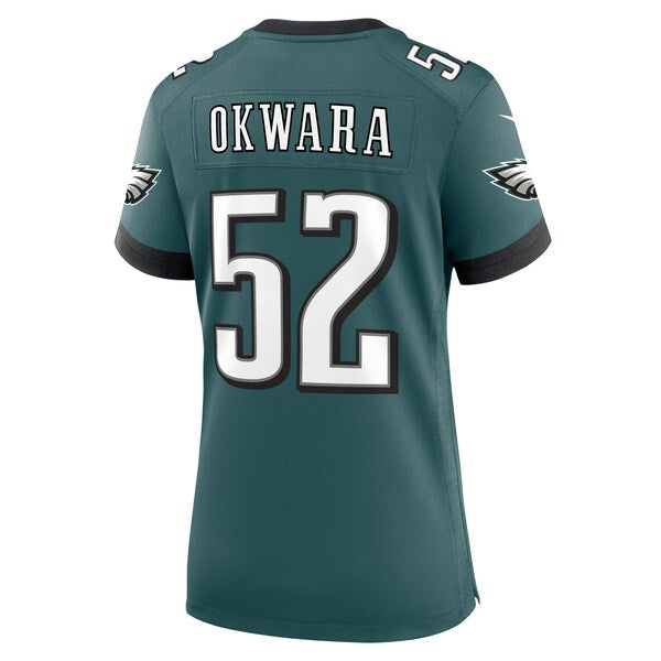 Julian Okwara Philadelphia Eagles Nike Women's Game Jersey - Midnight Green - Image 3