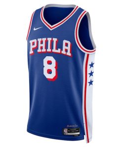 Alternative view of Paul George Philadelphia 76ers Nike Unisex 2024 Offseason Addition Nike Swingman Jersey - Royal