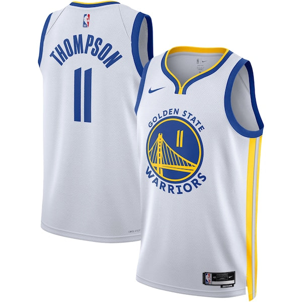 Klay Thompson Golden State Warriors Nike Unisex Swingman Jersey - Association Edition - White/Royal - Image 2