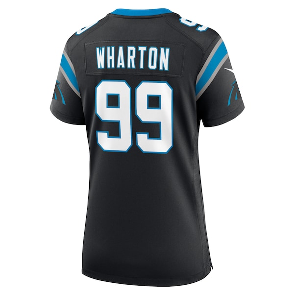 Tershawn Wharton Carolina Panthers Nike Women's Team Game Jersey - Black - Image 3