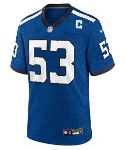 Alternative view of Shaquille Leonard Indianapolis Colts Nike Indiana Nights Alternate Game Jersey - Royal