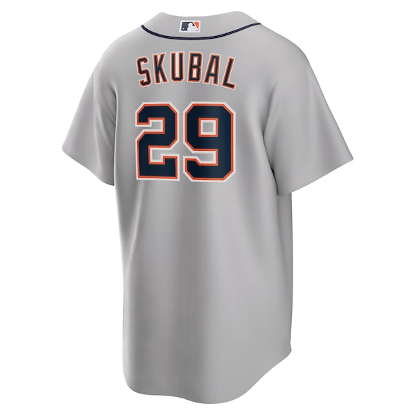 Tarik Skubal Detroit Tigers Nike Road Replica Jersey - Gray - Image 3