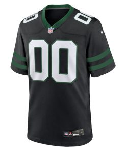 Alternative view of New York Jets Nike Alternate Custom Game Jersey - Legacy Black