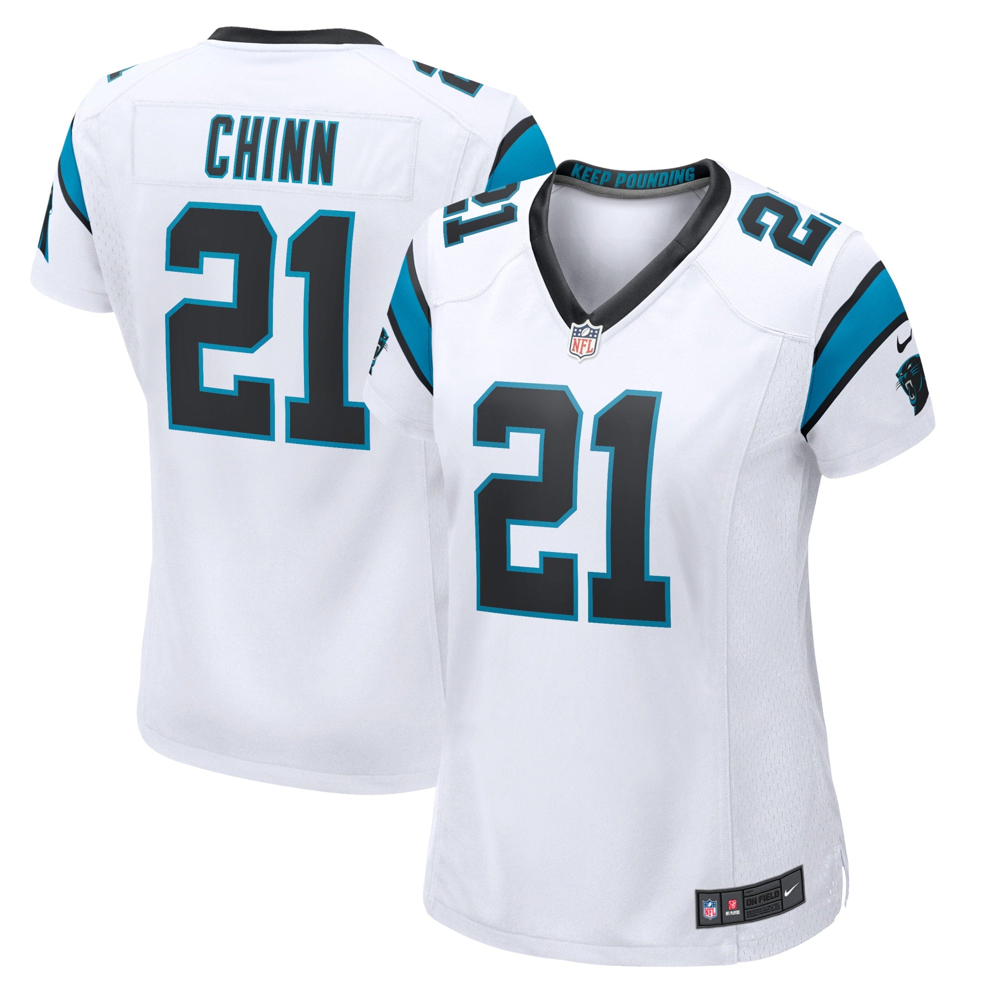 Jeremy Chinn Carolina Panthers Nike Women's Player Game Jersey - Blue/White - Image 6