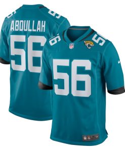 Yasir Abdullah Jacksonville Jaguars Nike Team Game Jersey -  Teal
