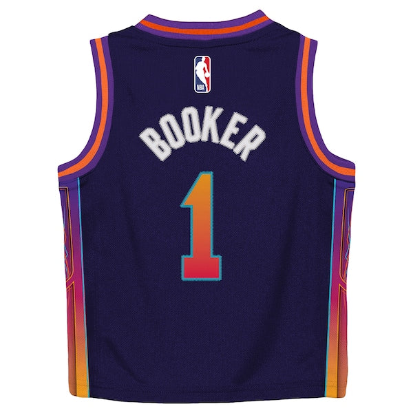 Devin Booker Phoenix Suns Nike Preschool Swingman Replica Jersey - City Edition - Purple - Image 3