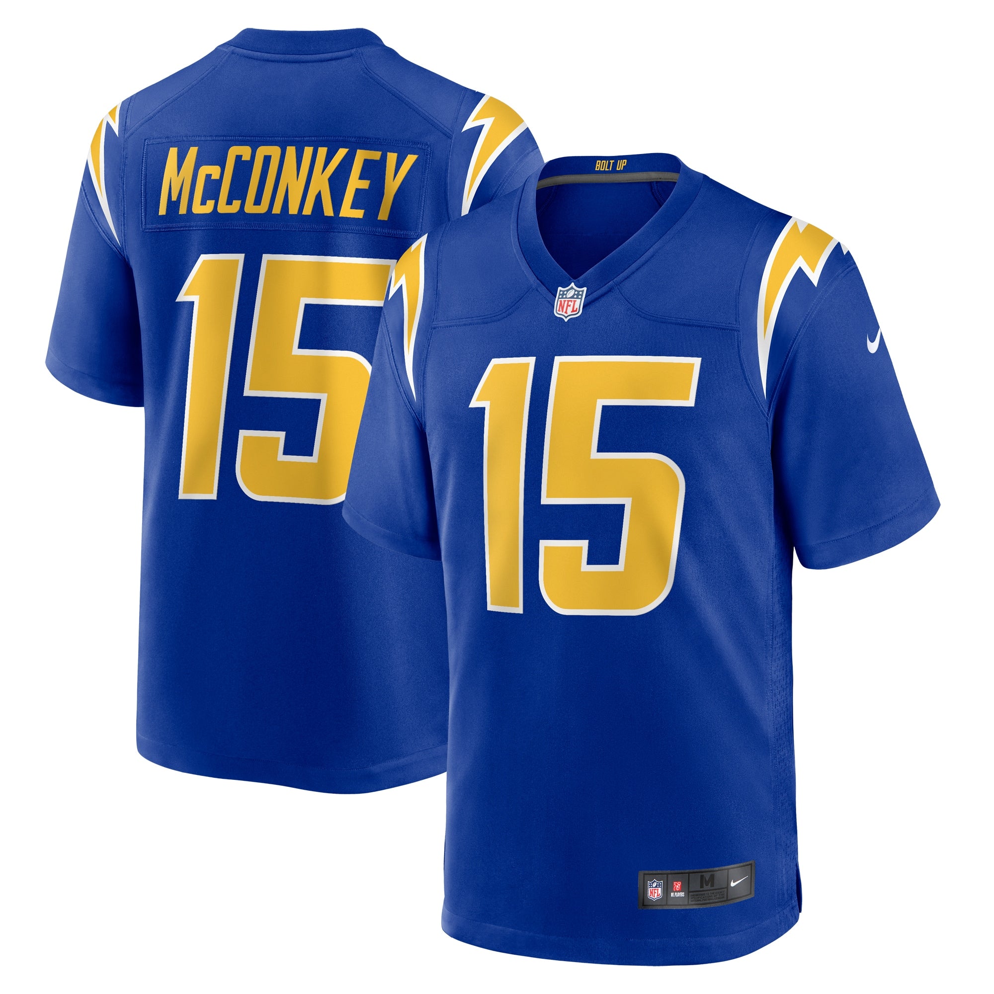 Ladd McConkey Los Angeles Chargers Nike Alternate Game Jersey - Navy/Royal/White - Image 5