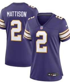 Alexander Mattison Minnesota Vikings Nike Women's Classic Player Game Jersey - Purple