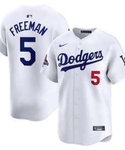Freddie Freeman Los Angeles Dodgers Nike 2024 World Series Champions Home Limited Player Jersey - White