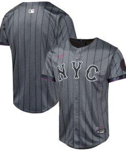 New York Mets Nike Youth 2024 City Connect Limited Jersey - Graphite