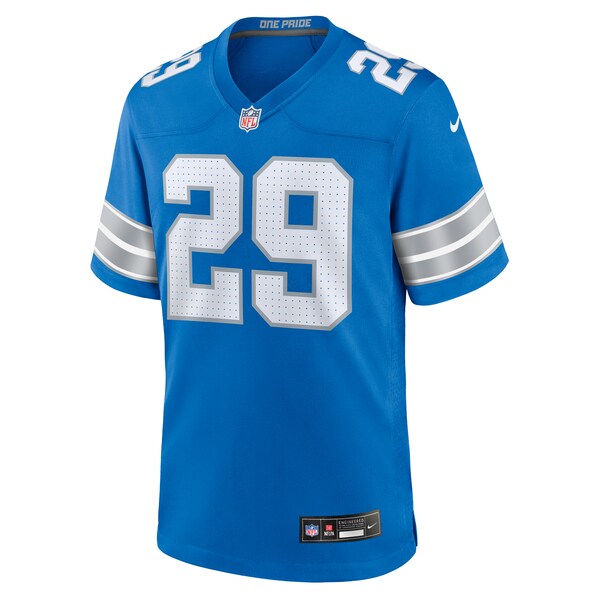 Kindle Vildor Detroit Lions Nike Team Game Jersey - Blue - Image 3
